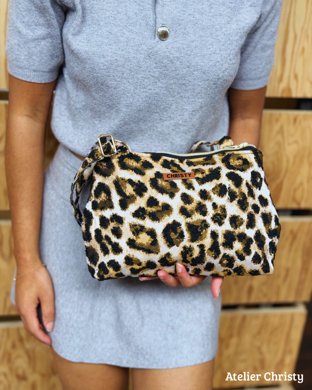 Sac Lina en toile motif léopard – Image 5