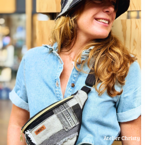 Sac banane en jean