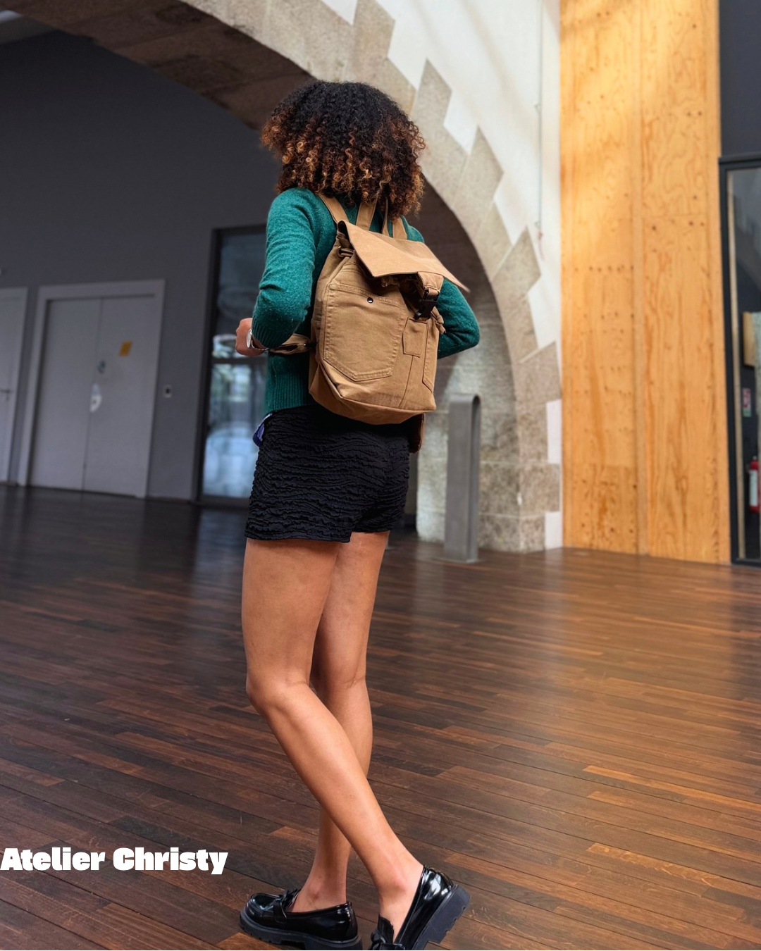 Sac à dos Alya mixte camel – Image 9
